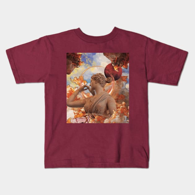 ancient greece aesthetic Kids T-Shirt by badrhijri